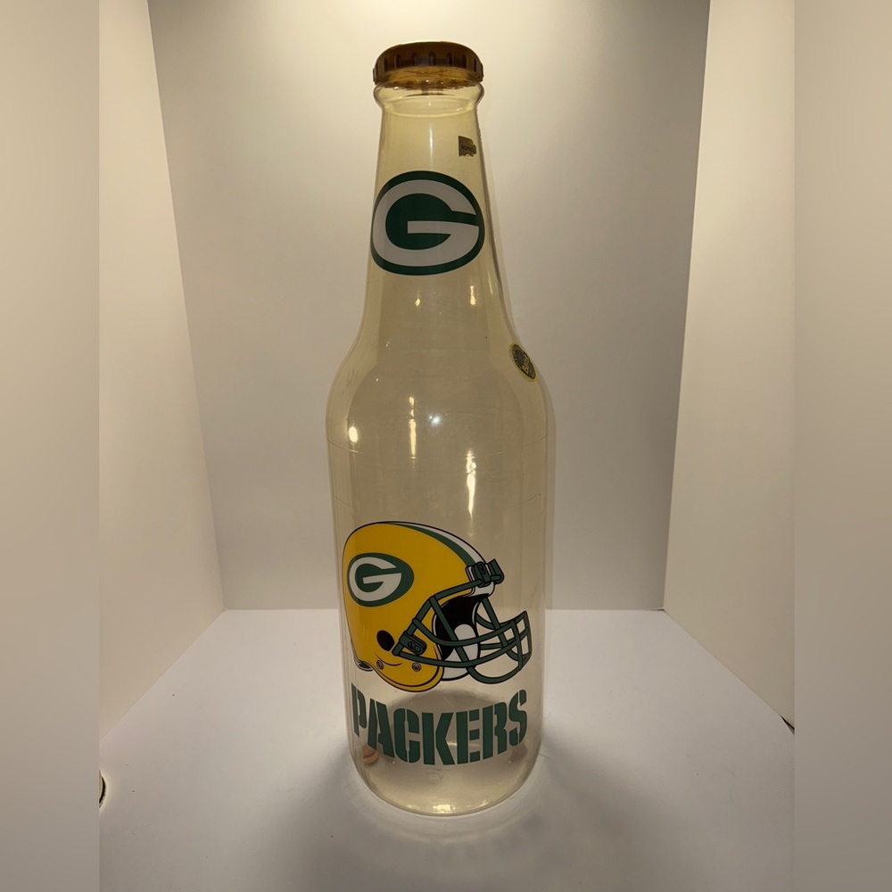 Green Bay Packers NFL Jumbo 24" Team Logo Bottle Savings Coin Bank